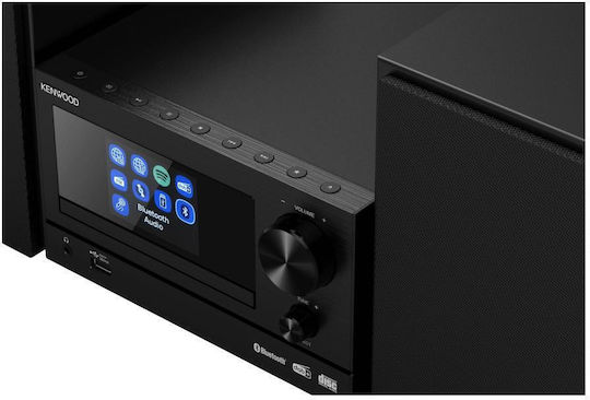 Kenwood Sound System 2 M-7000S M-7000S-B 60W with CD / Digital Media Player, WiFi and Bluetooth Black