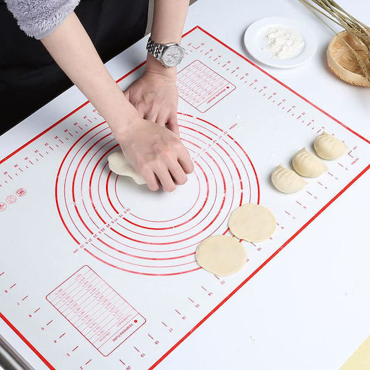 Sugar Love Silicone Non-Stick Baking Mat 40x40cm Kόκκινη