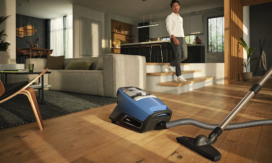Miele Blizzard CX1 Parquet PowerLine Ηλεκτρική Σκούπα 890W με Κάδο 2lt Technic Azure