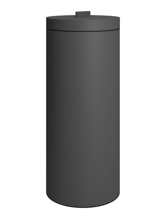 Pam & Co Καλάθι Απλύτων Μεταλλικό 30lt με Καπάκι 25x60x60cm Γκρι