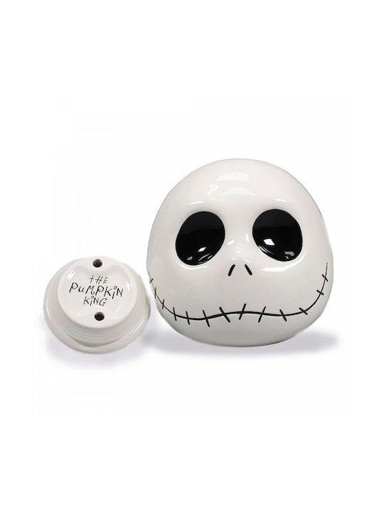 Half Moon Bay Ceramic Cookie Jar White Nightmare Before Christmas - Jack Skellington 17x17x17.8cm