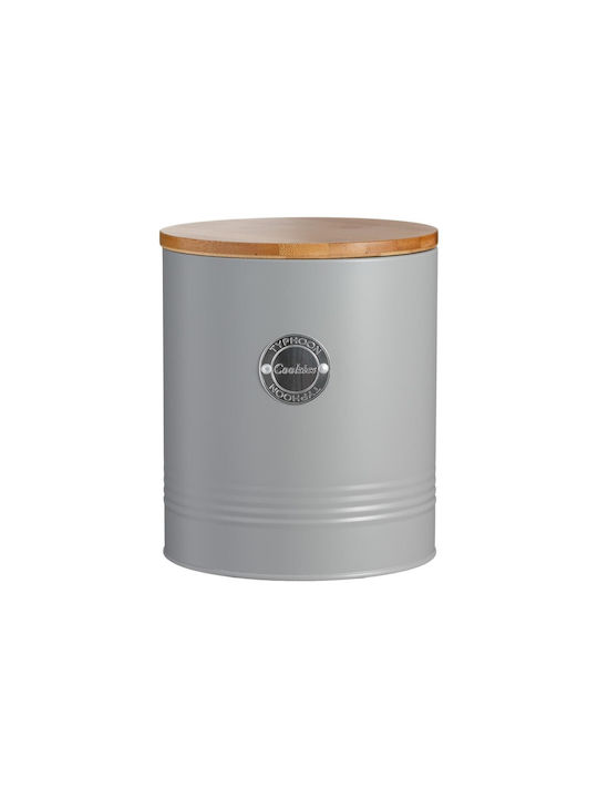 Typhoon Metallic Cookie Jar Gray 16x16x18cm