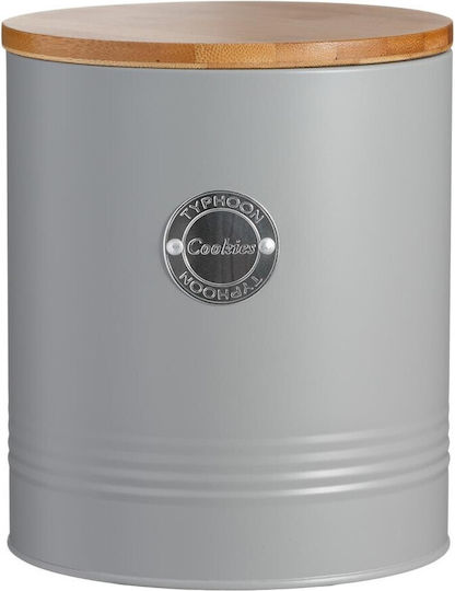 Typhoon Metallic Cookie Jar Gray 16x16x18cm