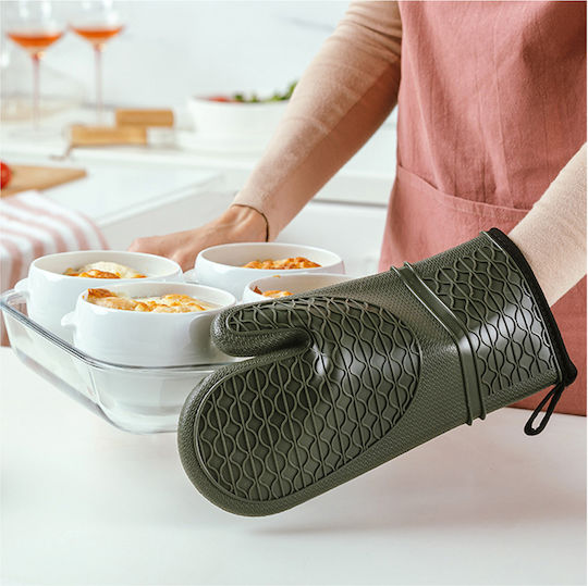 Nava Oven Mitt Silicone Gray 1pcs