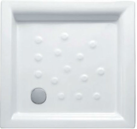 Kolossos Quadratisch Porzellan Dusche x80cm