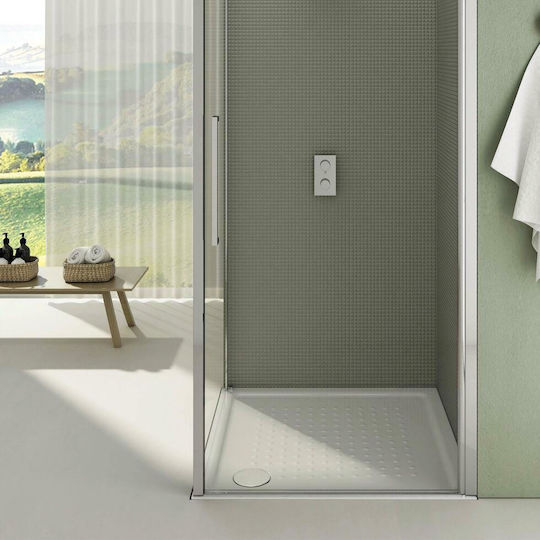 GSI Ορθογώνια Πορσελάνινη Ντουζιέρα 120x80cm Λευκή