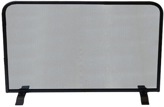 Home & Camp HCFT2120 Μεταλλικό Προστατευτικό Τζακιού 80x57cm Μαύρο