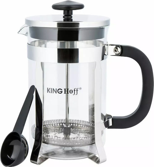 KING Hoff Manual Filter Coffee Maker Stainless Steel Silver 350ml