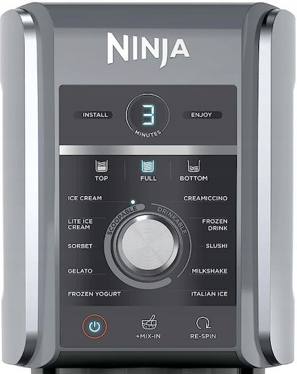 Ninja CREAMi Deluxe 10-in-1 Eismaschine 3x709ml Schwarz/Silber