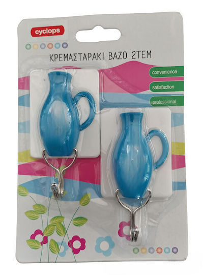 Cyclops Βάζο Κρεμαστράκια με Αυτοκόλλητο Πλαστικά 2τμχ Cyclops Βάζο Κρεμαστράκια με Αυτοκόλλητο Πλαστικά 2τμχ