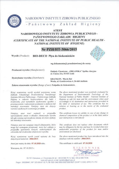 Kratki BioethaNol 1lt