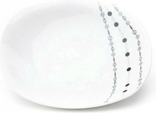 Artekko Bracelet Plate Soup made of Porcelain White with Diameter 23cm 6pcs