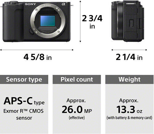 Sony ZV-E10 II Mirrorless Camera Kit (E PZ 16-50mm F3.5-5.6 OSS II) Black