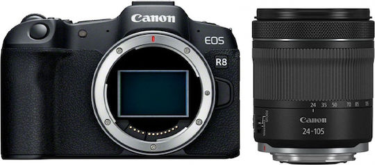 Canon EOS R8 Mirrorless Camera Kit (RF 24-105mm F4-7.1 IS STM) Black