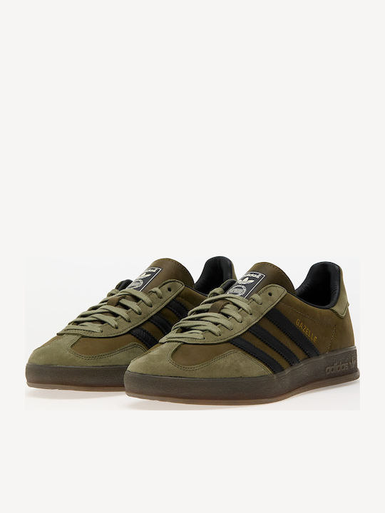 Gazelle Indoor Herren Sneakers Focus Olive / Core Black / Gum5
