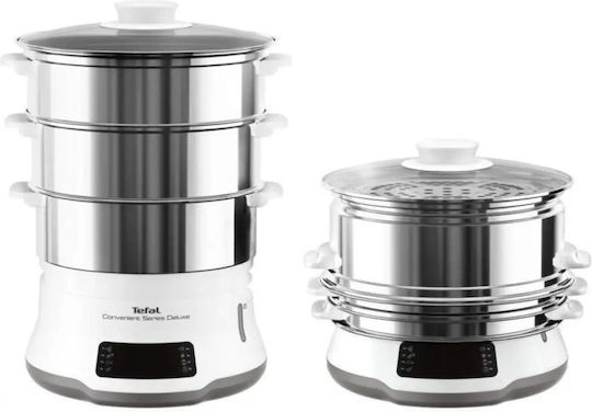 Tefal Food Steamer with 3 Steaming Decks 9lt