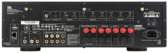 JBL MA7100HP Home Cinema Amplifier 4K/8K 7.2 Channels 125W/8Ω 175W/6Ω with HDR and Dolby Atmos Black