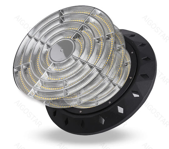 Aigostar Commercial Bell Light 100W Cool White 13000lm Black