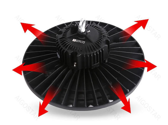 Aigostar Commercial Bell Light 100W Cool White 13000lm Black
