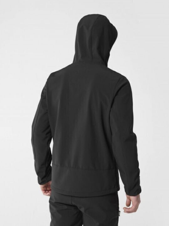 Trackshell Jacke Wasserdicht und Winddicht Black