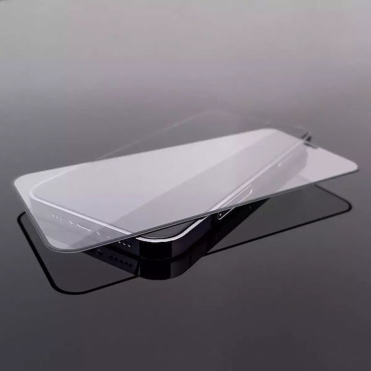 Wozinsky Vollkleber Vollflächig gehärtetes Glas Schwarz (Motorola Moto G54)