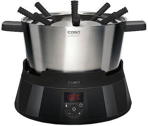 Caso Fondue 8 Person Vas pentru Fondue Electric din Oțel Inoxidabil Negru 1000W 26x26x15buc