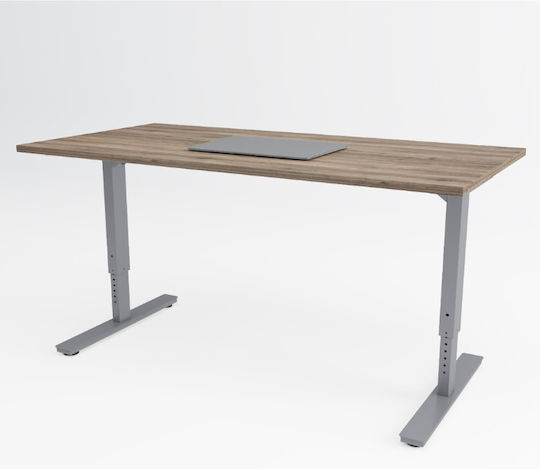 ErgoAction Βάση Γραφείου Μεταλλική Μαύρη 138x80cm