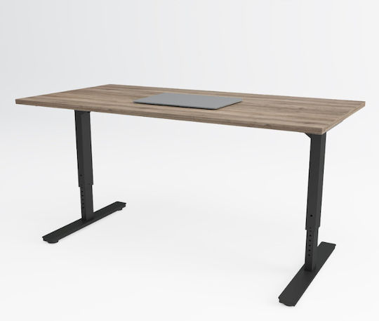 ErgoAction Βάση Γραφείου Μεταλλική Μαύρη 138x80cm