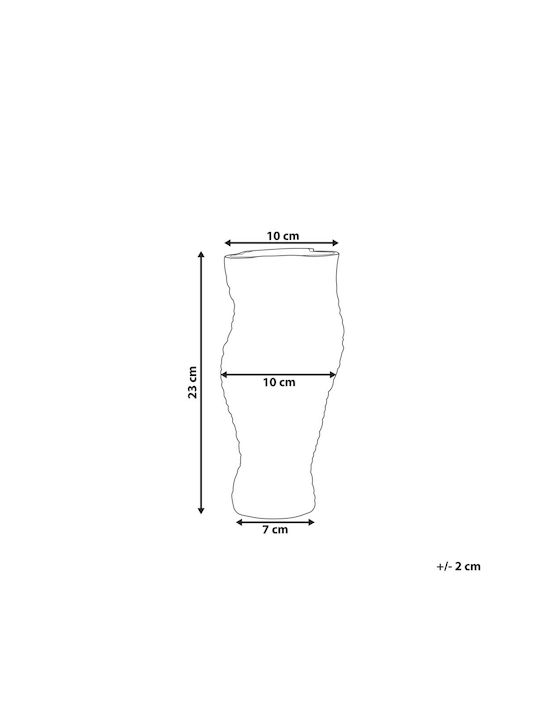 Beliani Decorative Vase Transparent
