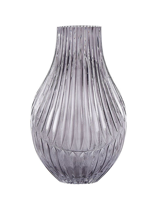 Beliani Διακοσμητικό Βάζο Glas Gray 1Stück