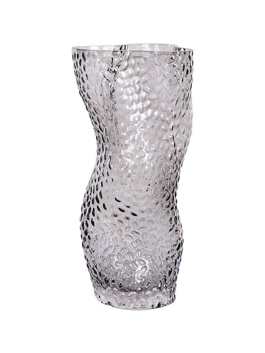 Beliani Διακοσμητικό Βάζο Glas Gray 1Stück
