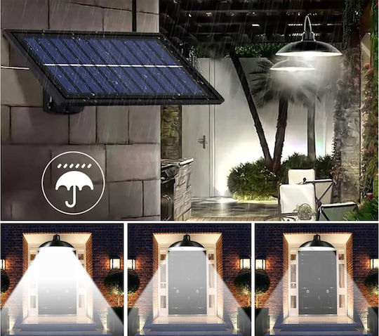 Solar-Hängeleuchte Unabhängiges Solarpanel 3-Meter-Kabel Fernbedienung
