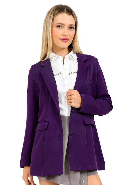 Doca Women's Blazer Purple