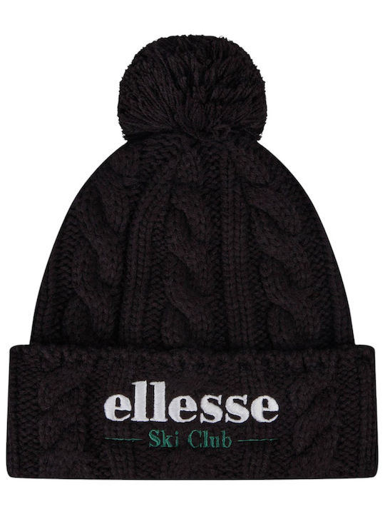 Ski Club Sanga Pom Pom Beanie Beanie Knitted in Black color