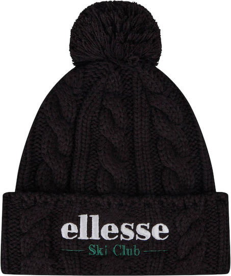 Ski Club Sanga Pom Pom Beanie Feminin Căciulă Tricotat în culoarea Negru