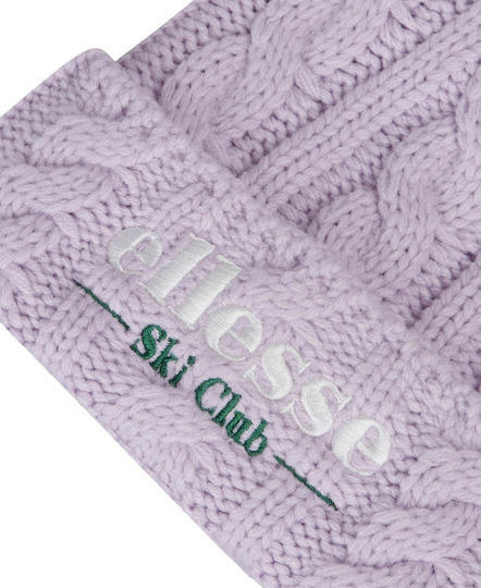 Ski Club Sanga Pom Pom Beanie Frauen Beanie Gestrickt in Flieder Farbe
