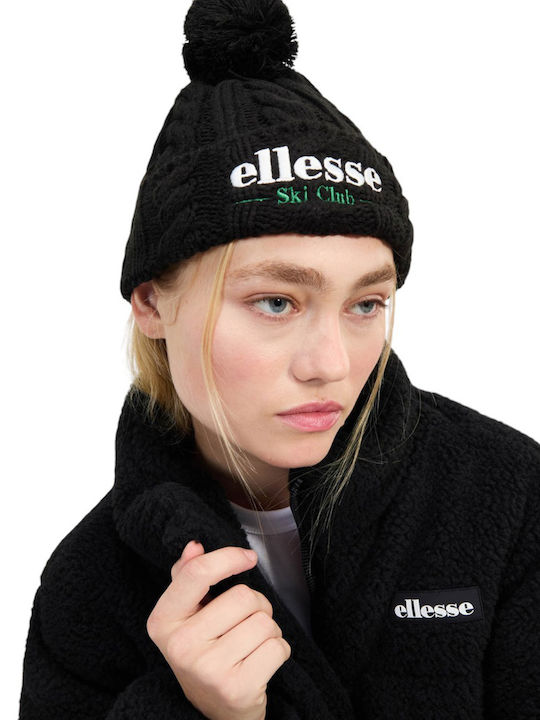 Ski Club Sanga Pom Pom Beanie Beanie Knitted in Black color