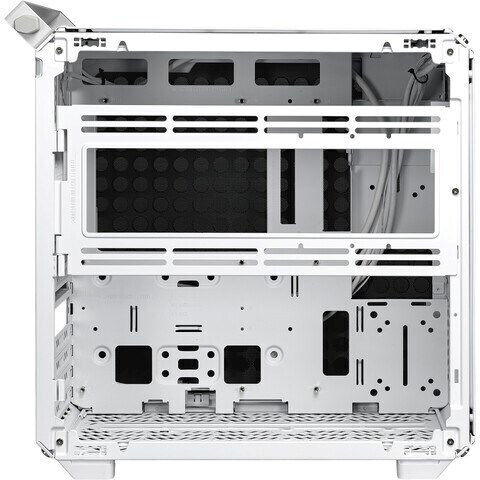 CoolerMaster Qube 500 Flatpack Gaming Midi Tower Computer Case with Side Window White