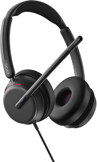 Epos IMPACT 860T ANC Надушници Мултимедийни слушалки с микрофон и връзка USB-A / USB-C в Черен цвят