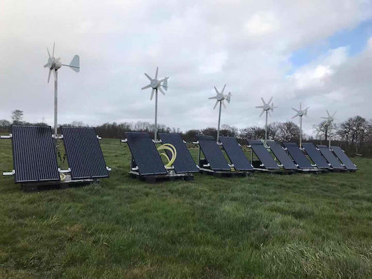 Solarfam M300 Wind Turbine with 90W Rated Power 6 Wings, 12V with Built-in Charge Regulator