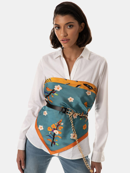 Square Scarf Print Veraman Orange Veraman