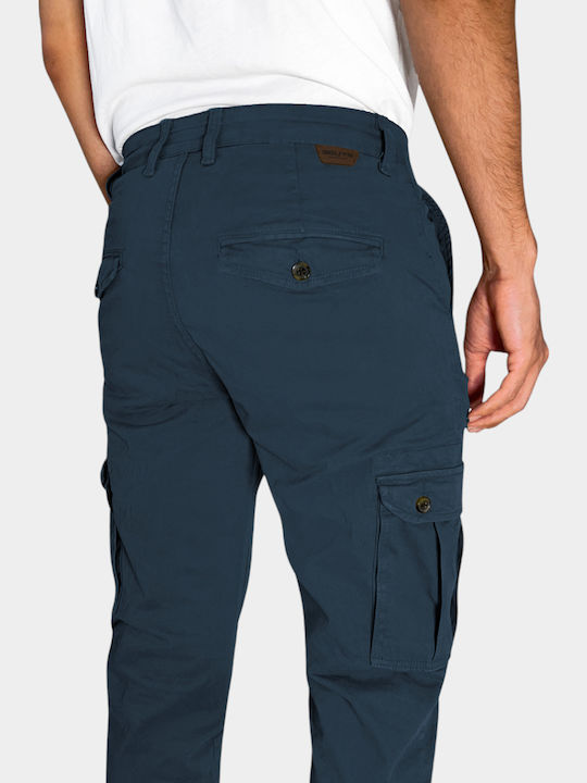 Pantaloni Elastic Blue Indigo