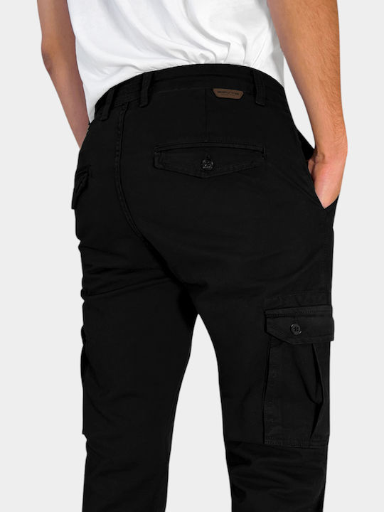 Trousers Cargo Elastic Black