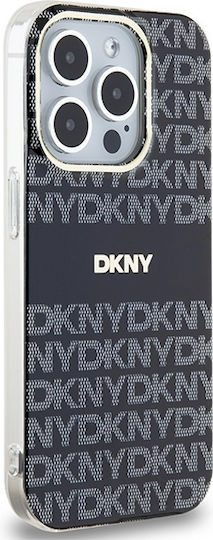 DKNY Iml Mono & Stripe Magsafe Case Umschlag Rückseite Kunststoff Schwarz (iPhone 14 Pro Max)