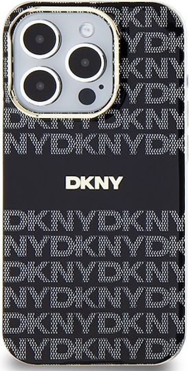 DKNY Iml Mono & Stripe Magsafe Case Umschlag Rückseite Kunststoff Schwarz (iPhone 14 Pro Max)