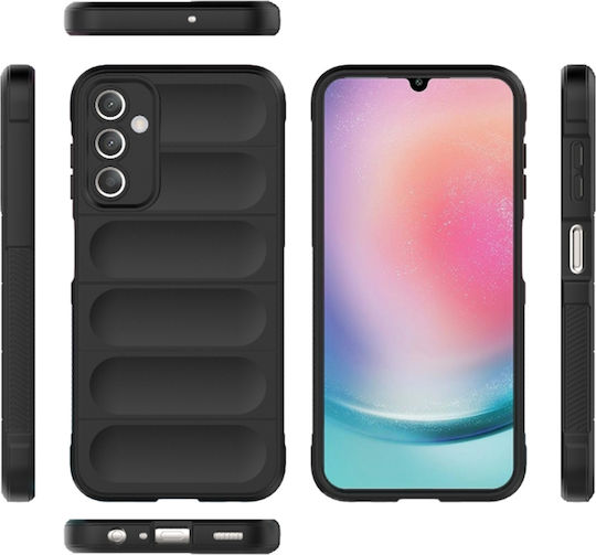 Techsuit Shield Back Cover Silicone Black (Galaxy A25 5G)