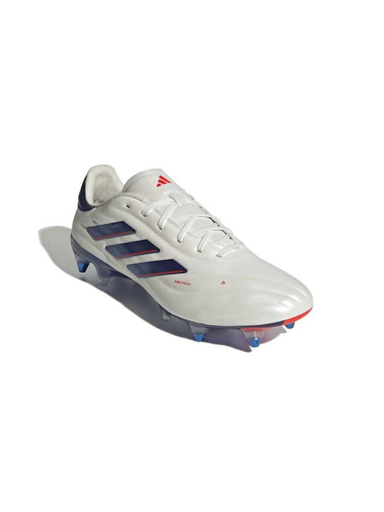 adidas Pure 2 Elite SG Low Football Shoes with Cleats White