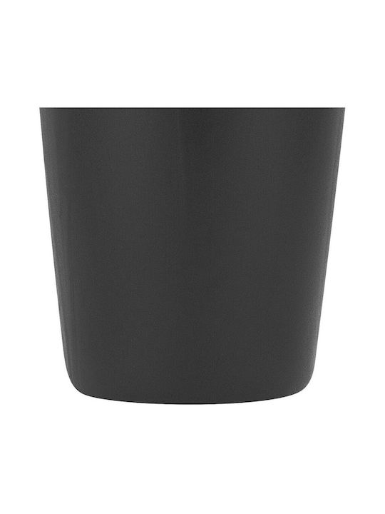 Beliani Διακοσμητικό Βάζο Glas Schwarz 17cm 1Stück