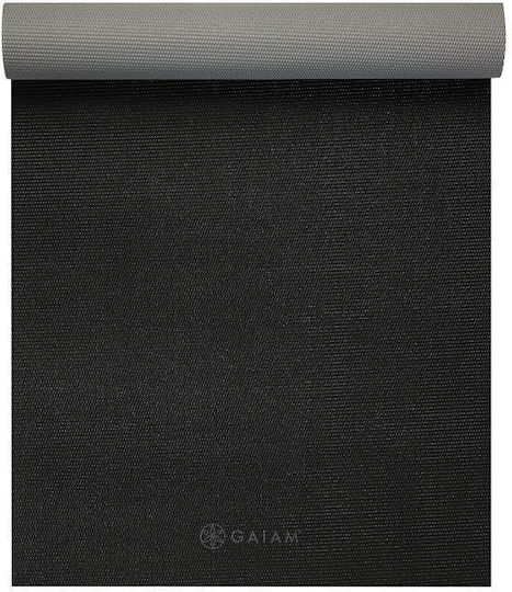 Gaiam Στρώμα Γυμναστικής Yoga Γκρι (173x61x0.4cm)