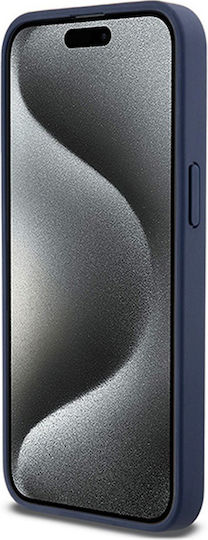 Θήκη Dkny Pu Leather Repeat Pattern Tonal Stripe Case Apple Iphone 15 Pro Max 6.7" Blue